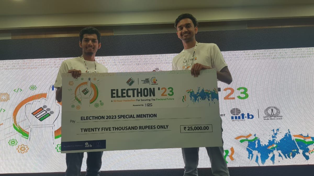 Special Mention Winners at Electhon 2023 | Sarthak S Kumar