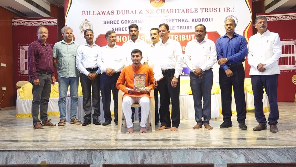 Felicitation by Billawas Dubai and Northern Emirates | Sarthak S Kumar