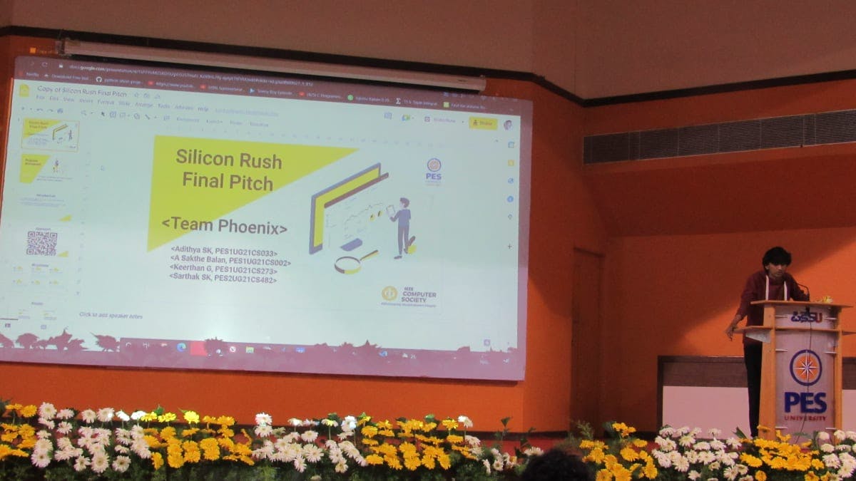 Top 10 at IEEE Silicon Rush Hackathon | Sarthak S Kumar