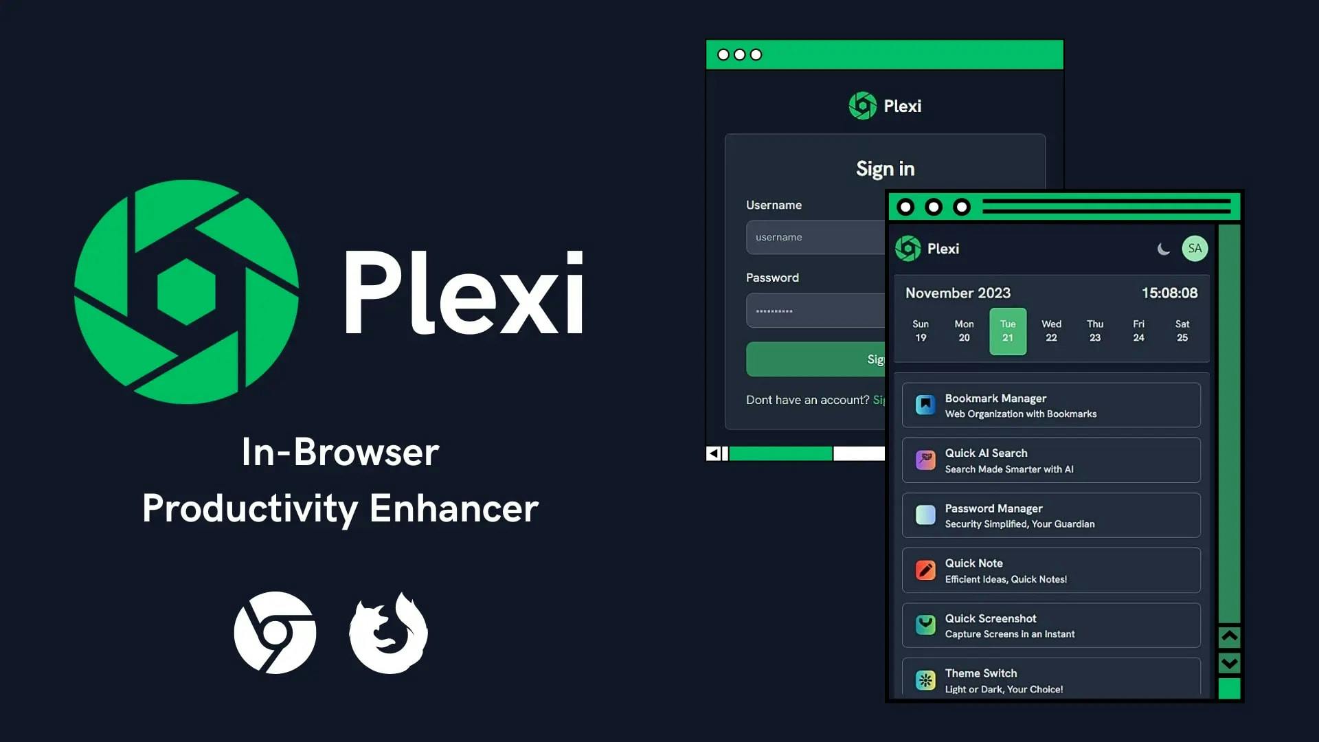 Plexi Browser Extension | Sarthak S Kumar